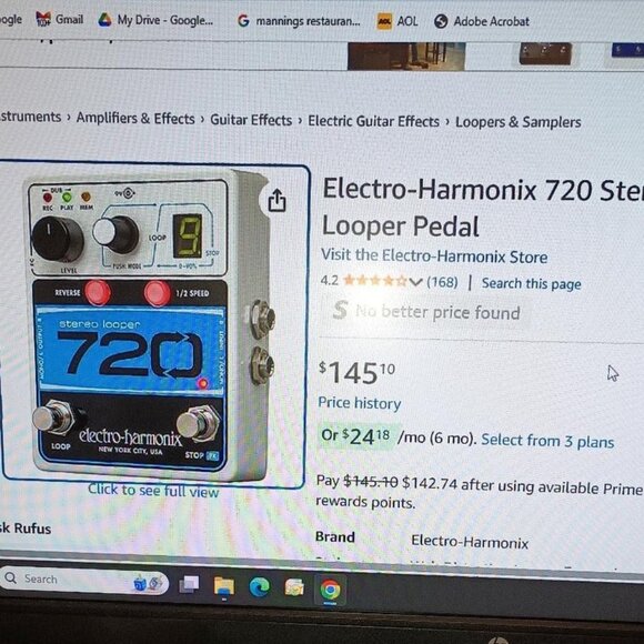 Electro-Harmonix ~ 720 Looper Stereo Effects Pedal - OPEN BOX NEW CONDITION - Picture 8 of 8